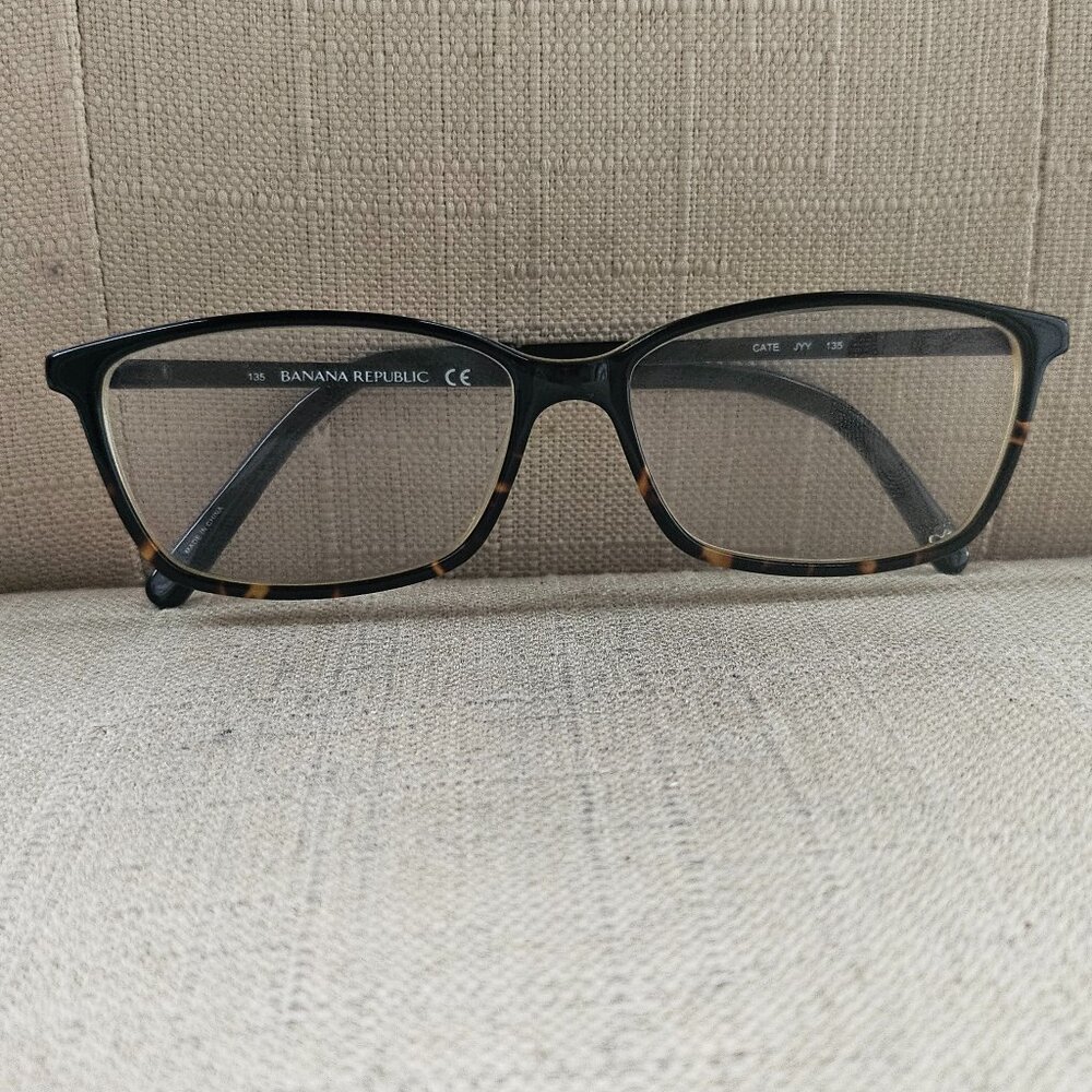 Banana Republic Women Eyeglasses Frame CATE JYY Black Tortoise Full Rim 135